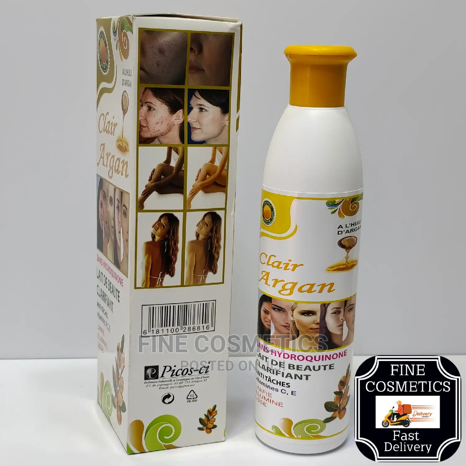 Clair Argan Beauty Body Milk Lotion 11.66 Oz / 350 Ml