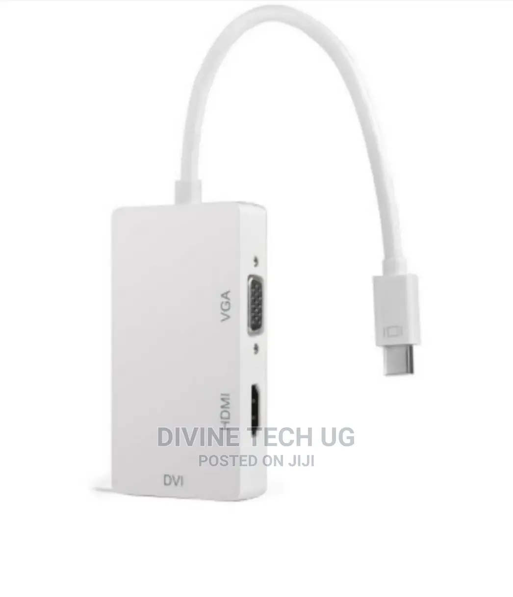 3 in 1 Mini Displayport (Thunderbolt) to Hdmi / Dvi / Vga