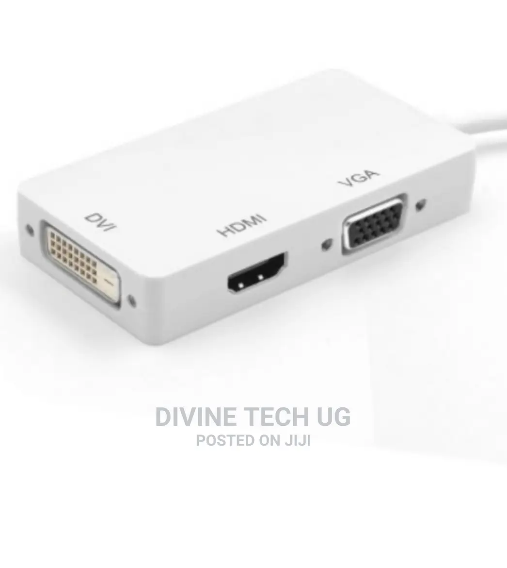 3 in 1 Mini Displayport (Thunderbolt) to Hdmi / Dvi / Vga