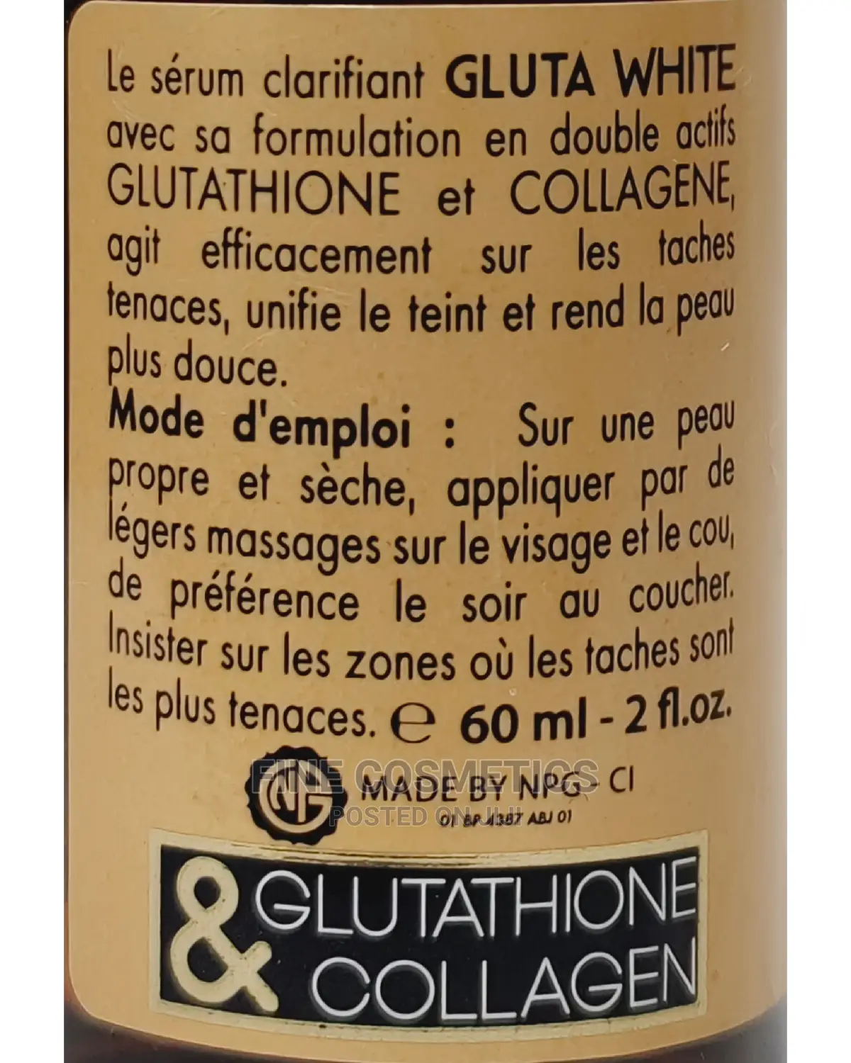 Gluta White Serum, Glutathione And Collagen Intense Serum