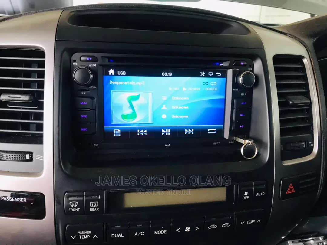 Double Din Car Radio Fitted in Toyota Prado Ronaldo