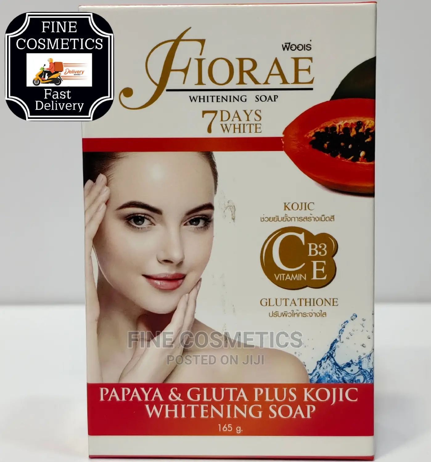 Fiorae Papaya and Gluta Plus Kojic 7 Days Whitening Soap