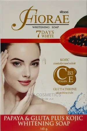 Fiorae Papaya and Gluta Plus Kojic 7 Days Whitening Soap