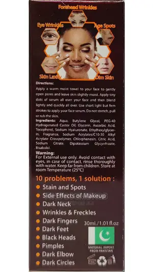 Perlay Gold 7 Days Emergency Whitening Serum for 10 Problems