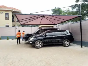 Car Shade 2car Hash Weather Resistant Roof HQP Material