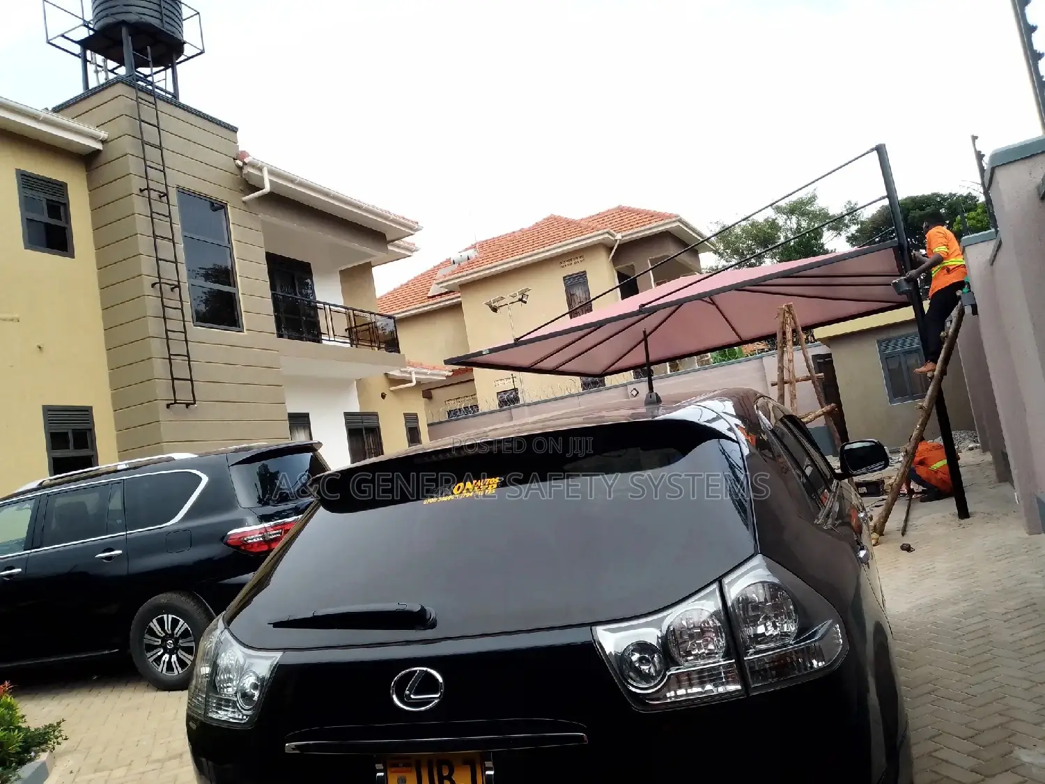 Car Shade 2car Hash Weather Resistant Roof HQP Material