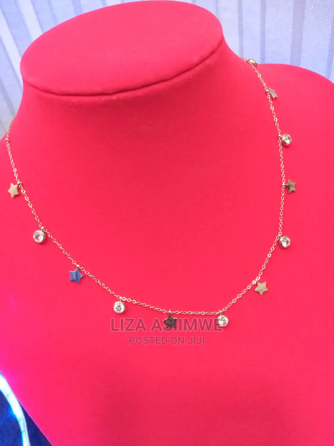 Rose Gold Star Stainless Steel Necklaces For Ladies