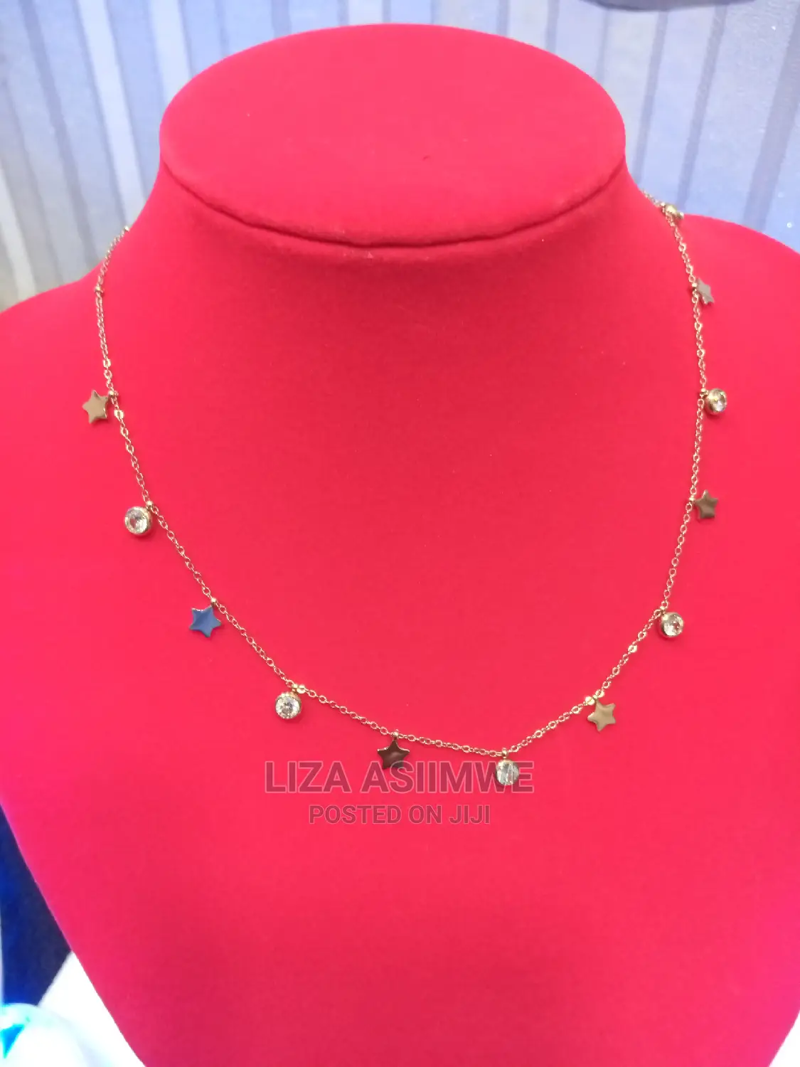 Rose Gold Star Stainless Steel Necklaces For Ladies