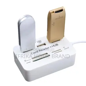 3 Port USB 2.0 Splitter Combo Hub Memory Card Reader Adapter