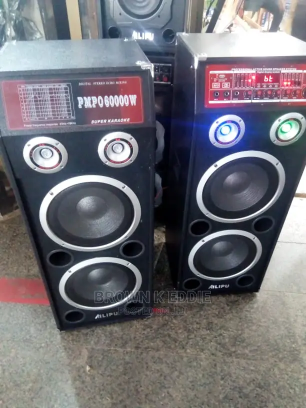 Double Public Amplified Speakers