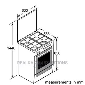 BOSCH Stainless Steel Freestanding Dual Fuel Cooker Oven
