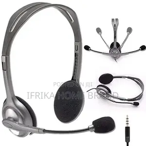 Stereo Headset Logitech H111 Headphone With Mic