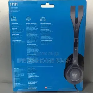Stereo Headset Logitech H111 Headphone With Mic