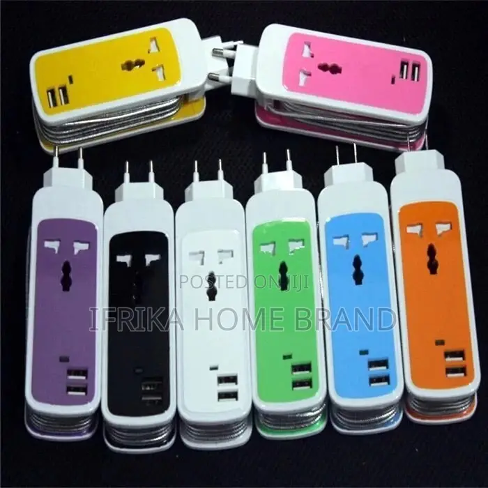 3 in 1 Dual USB / Colorfull Fast Charging Adaptor USB Port