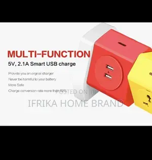 Universal Plug180 Rotating Colorful Tabletop Socket With Usb