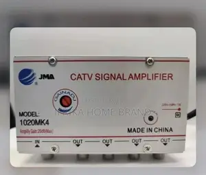 Seebest 1 in 4 Out CATV Cable TV RF Signal Amplifier 30db