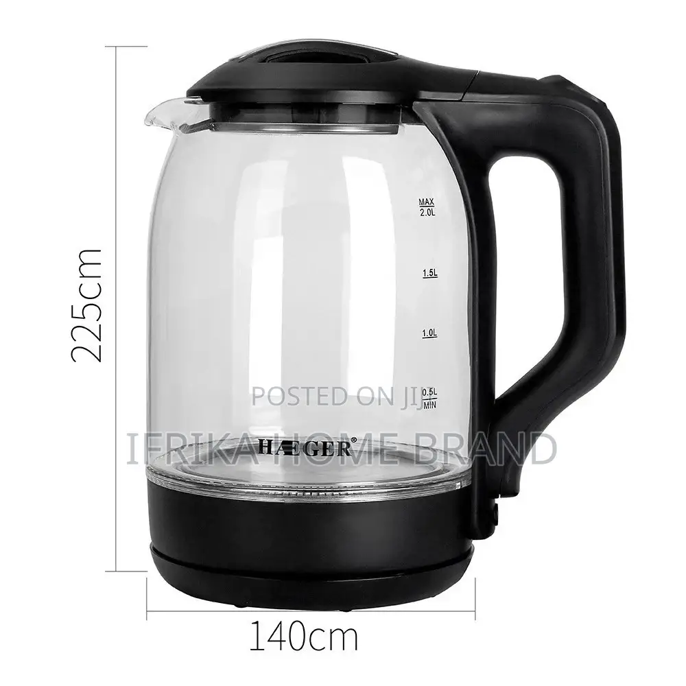 Electric Fast Boiling Glass Kettle Pacolator With Led Lights
