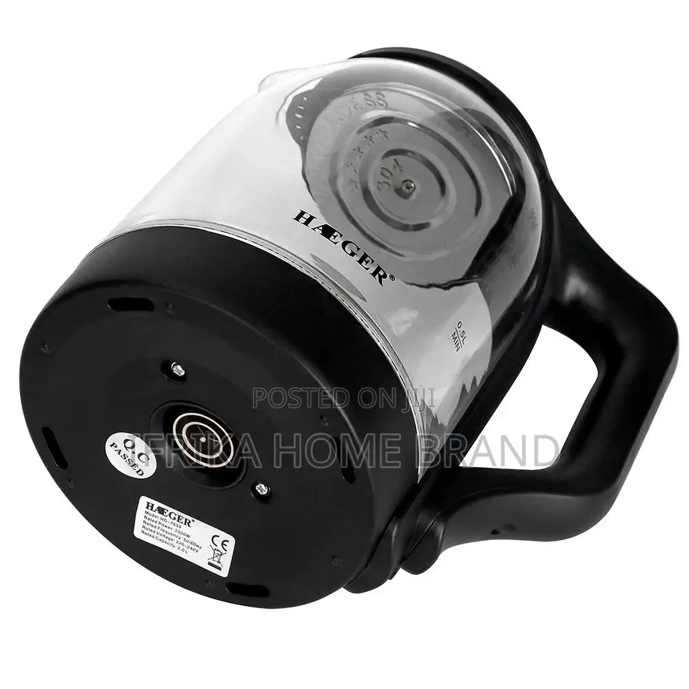 Electric Fast Boiling Glass Kettle Pacolator With Led Lights