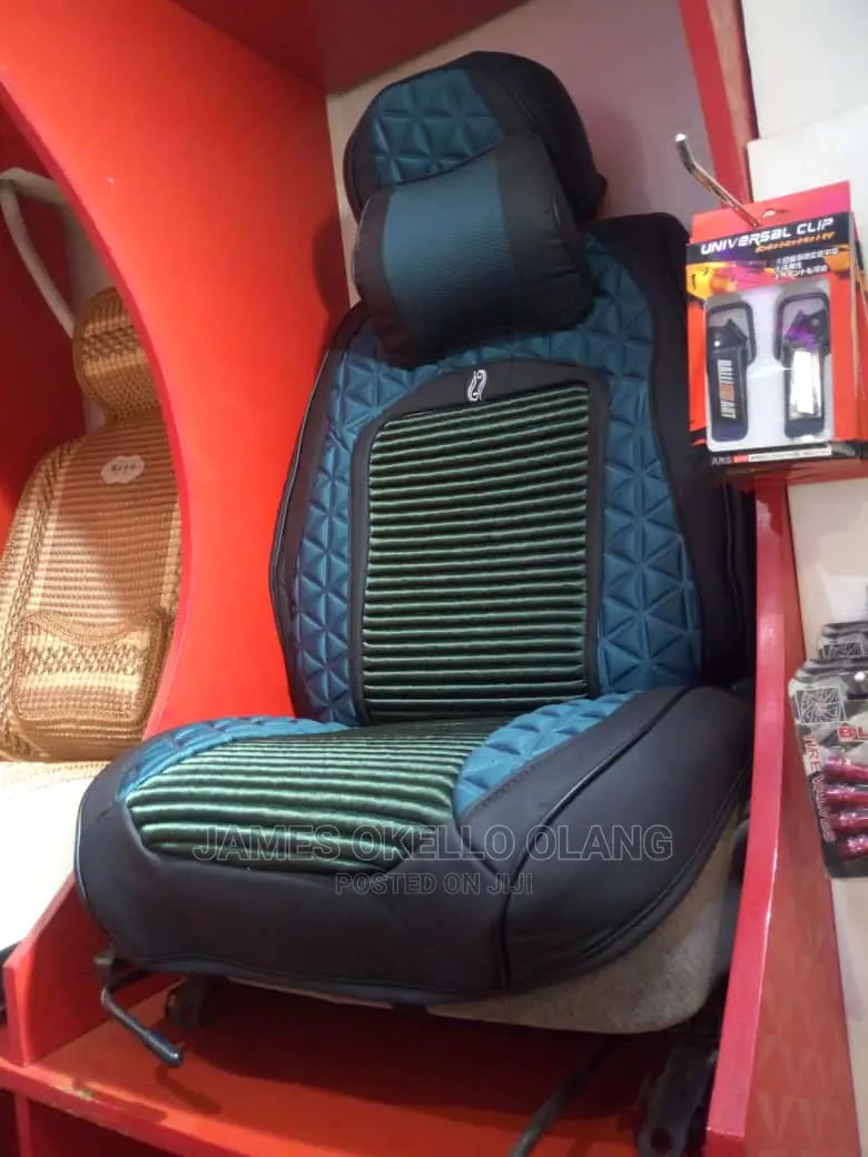 Car Blueish Seat Covers for 5 Seater Cars .