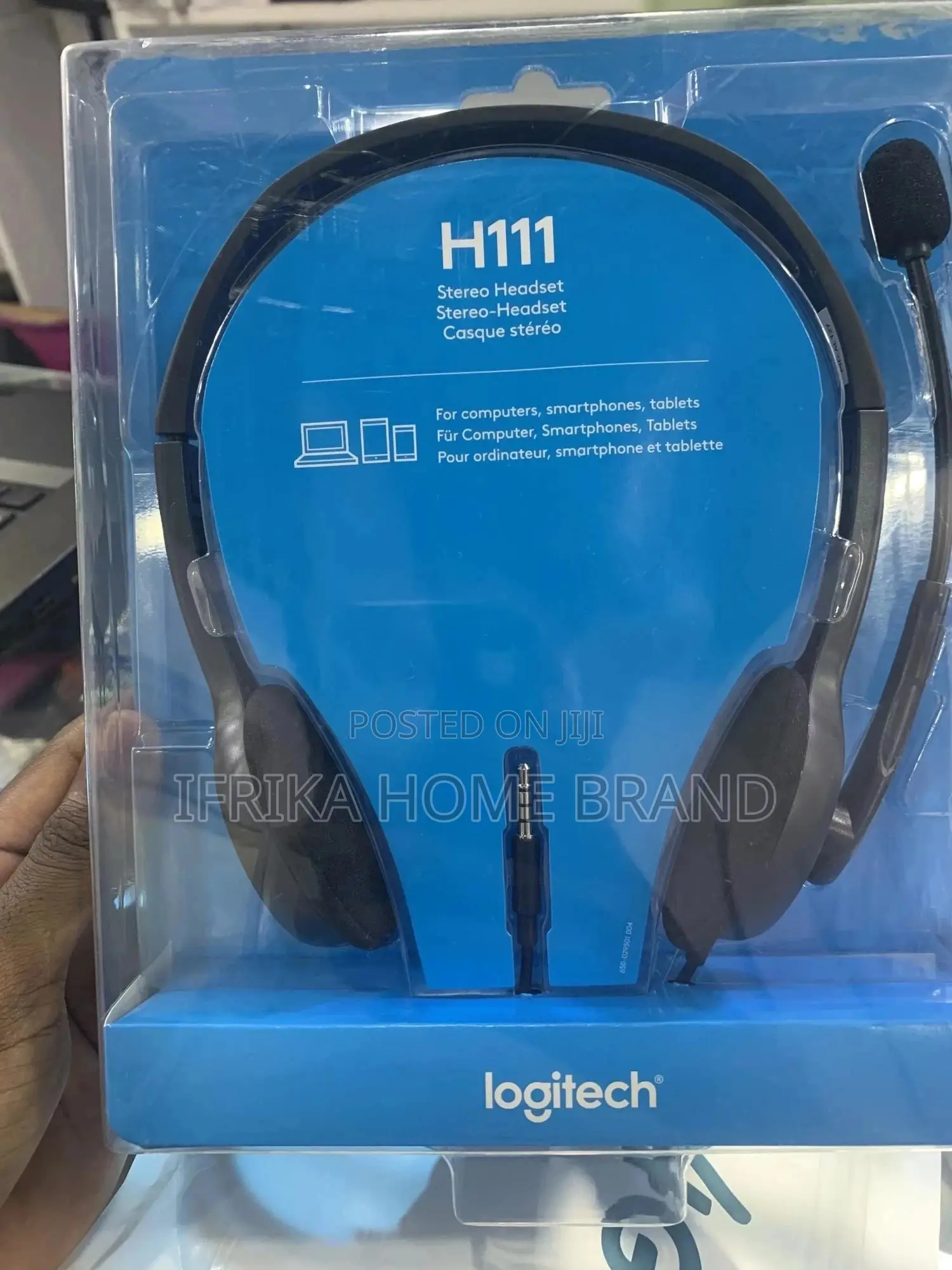Stereo Headset Logitech H111 Headphone With Mic