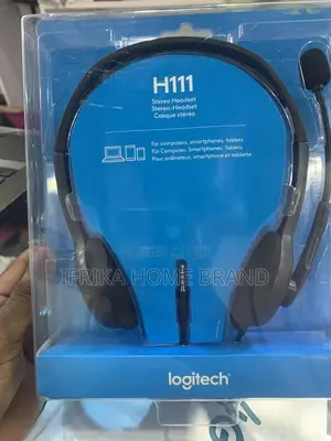 Stereo Headset Logitech H111 Headphone With Mic