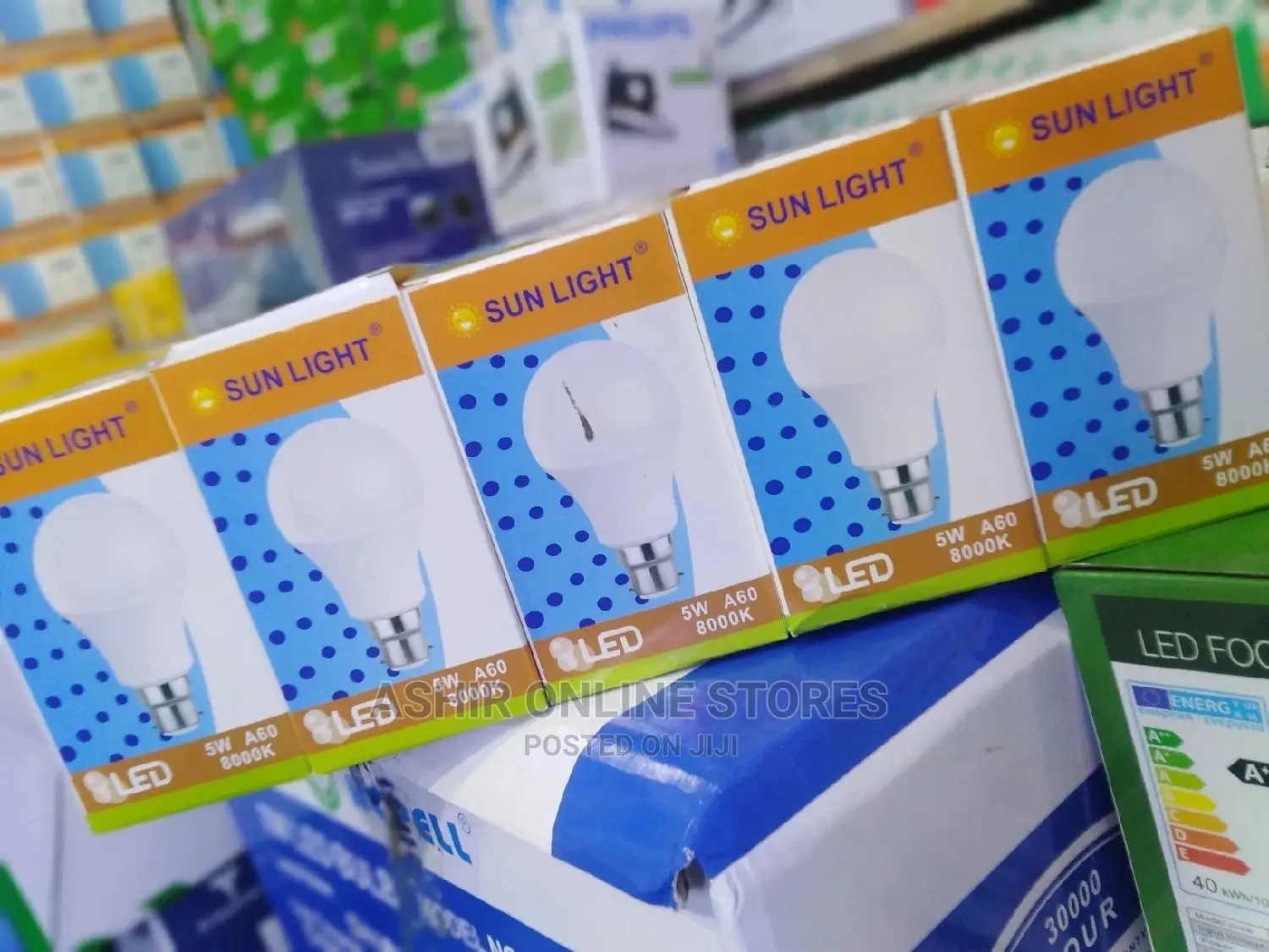 Blue /White Bulbs