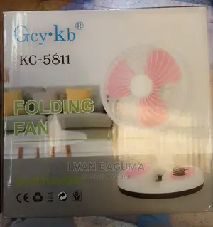 Folding Mini Fan With LED Light - Table / Desk Fan