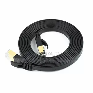 Ethernet Cat6 Lan Cable Flat 10m for Communication