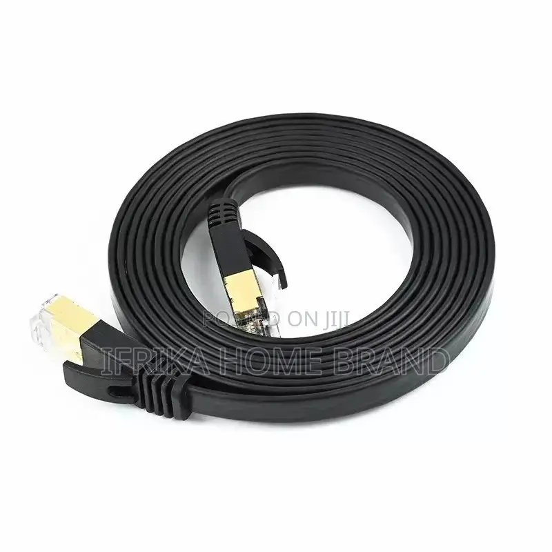 Ethernet Cat6 Lan Cable Flat 10m for Communication