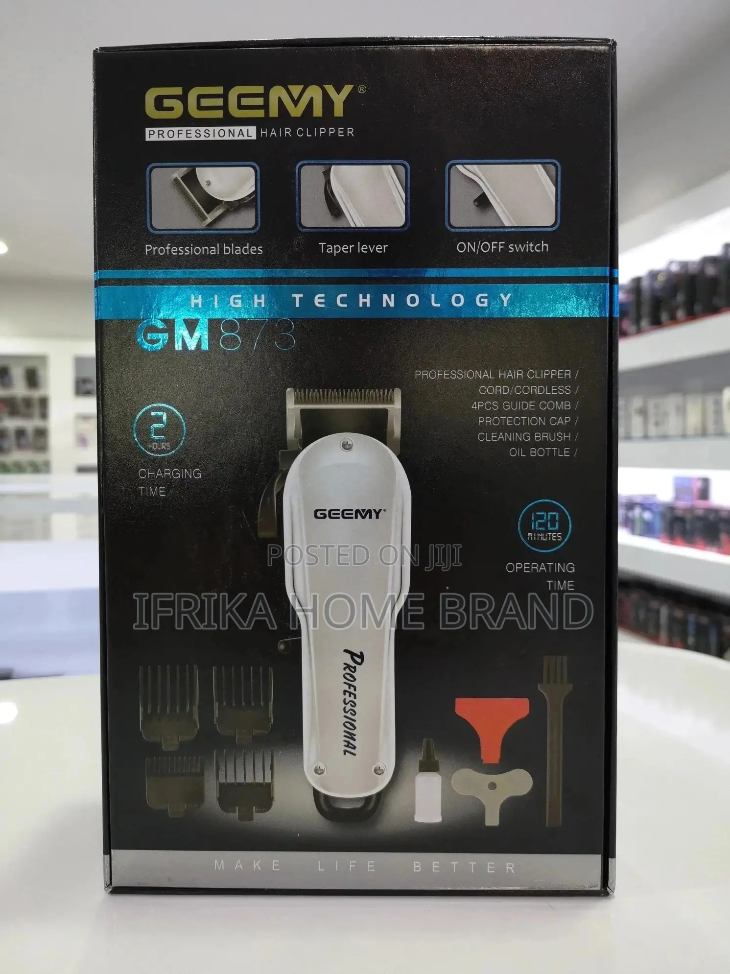 Geemy Professional Rechargeable Hair Trimmer / Clipper