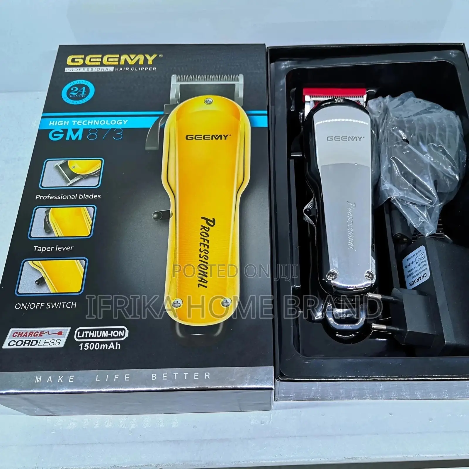 Geemy Professional Rechargeable Hair Trimmer / Clipper