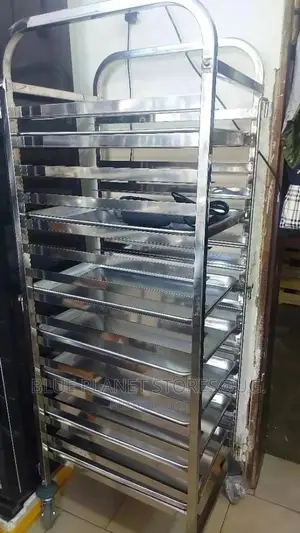 Industrial Wheel Trolley With Trays || 60 × 40cm || S/S Body