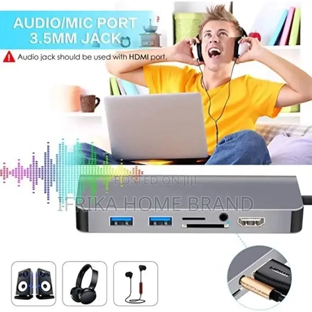 8 In1 Docking Station TYPE-C to HDMI/RJ45/Audio Interface3.0