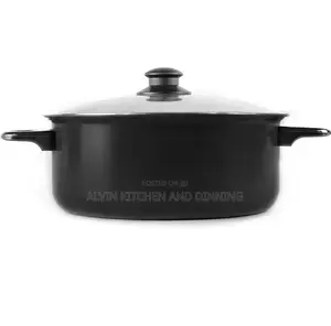 Non-stick Deep Fryer With Frying Basket And Glass Cover