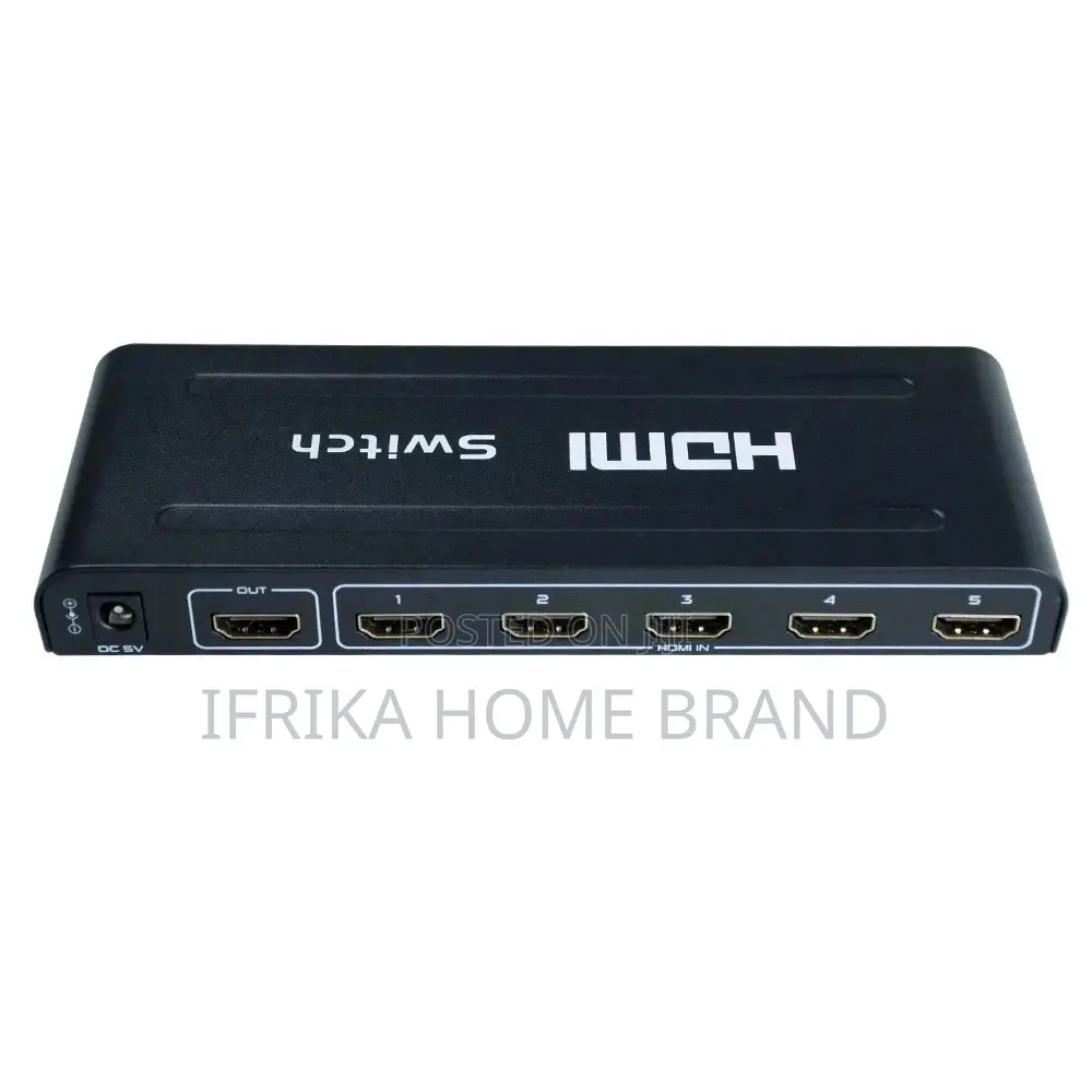 5x1 MINI HDMI Splitter 5 Port Hub Box Auto Switch 5 Input 1
