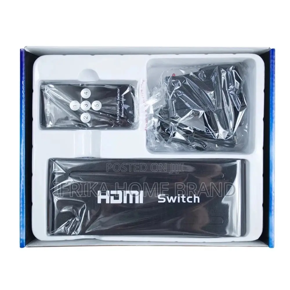 5x1 MINI HDMI Splitter 5 Port Hub Box Auto Switch 5 Input 1