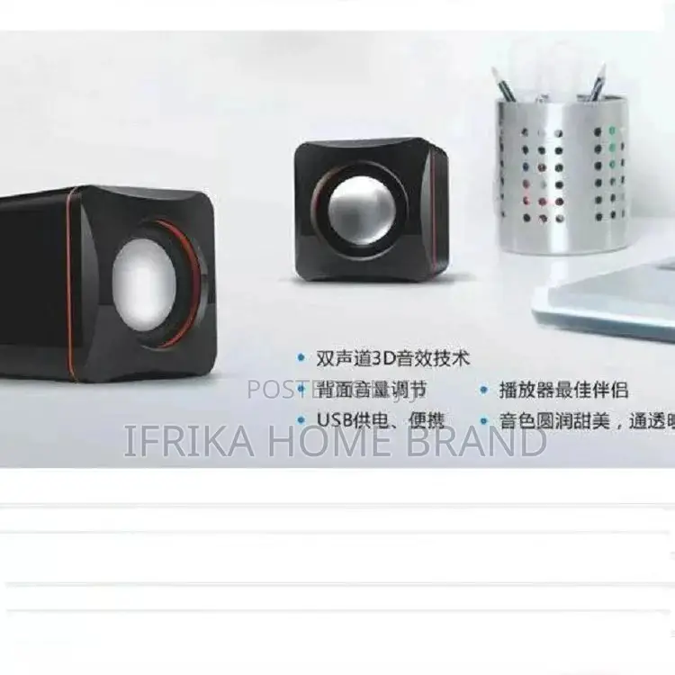 Portable USB 2.0 Wired Mini Stereo Speakers for Laptop PC