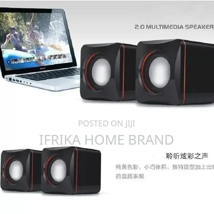 Portable USB 2.0 Wired Mini Stereo Speakers for Laptop PC