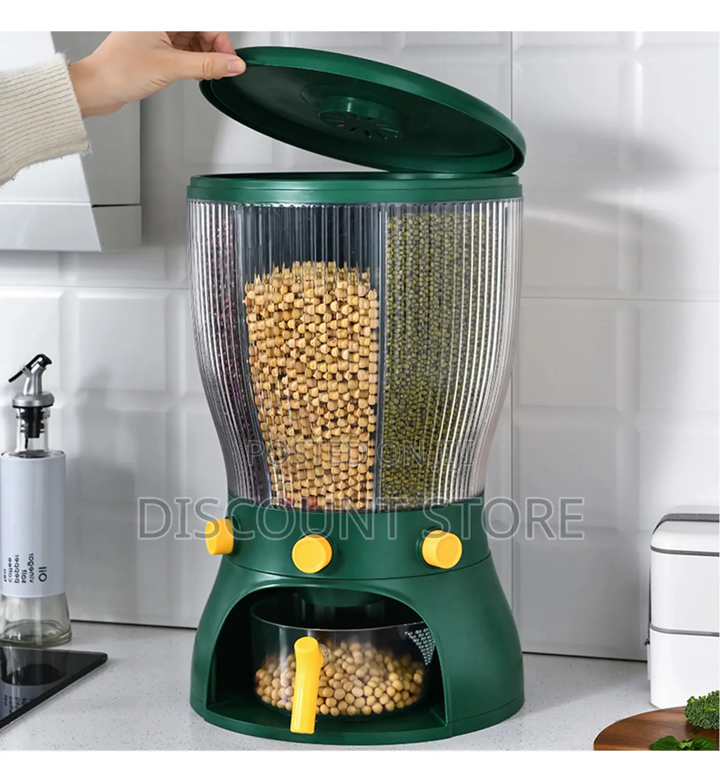 Grid Cereal Bucket Dispensers.