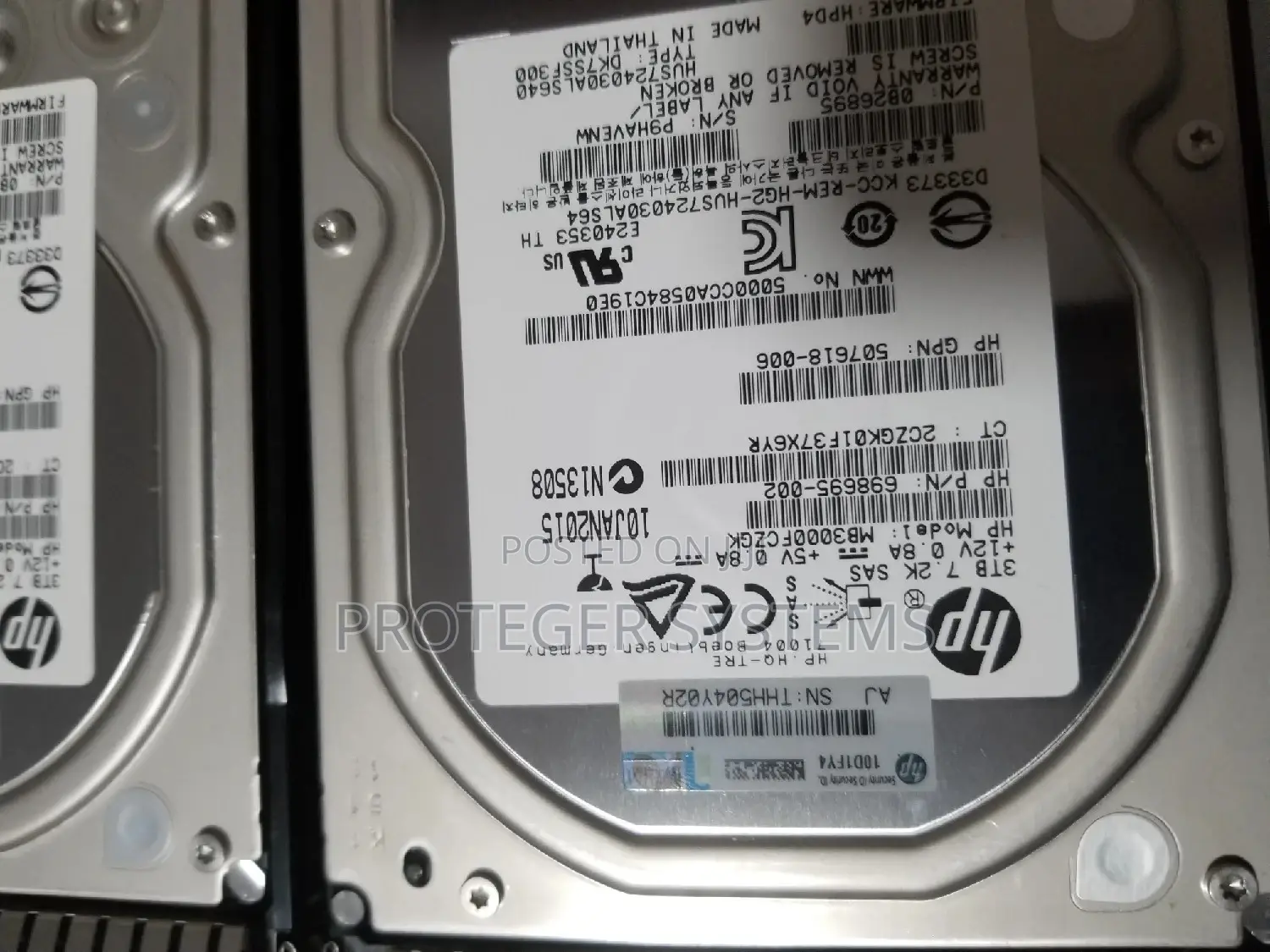 3tb 7.2K 3.5 Inch Server Sas Drives