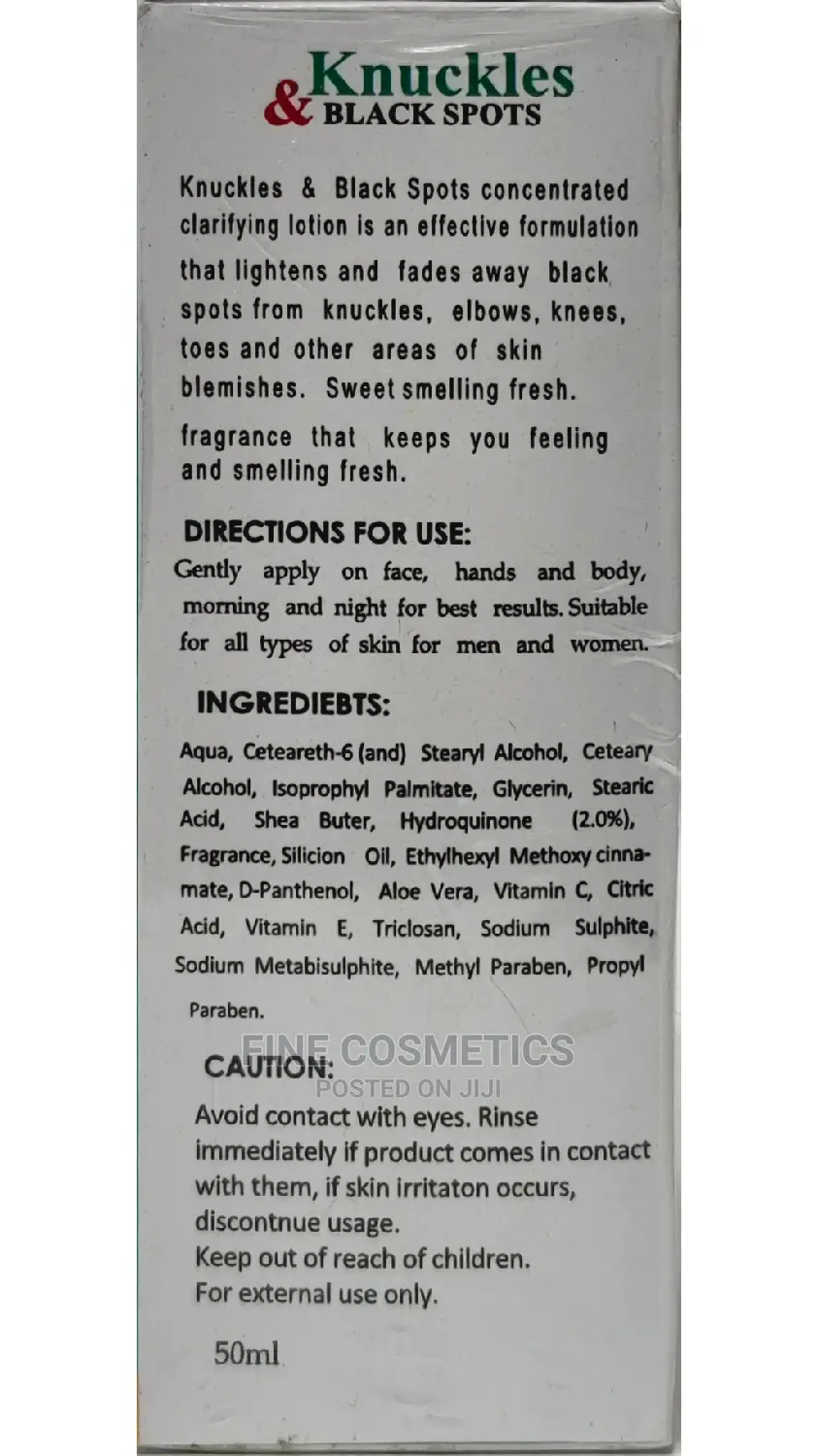 Knuckles and Black Spots Remover Concentrated Lotion