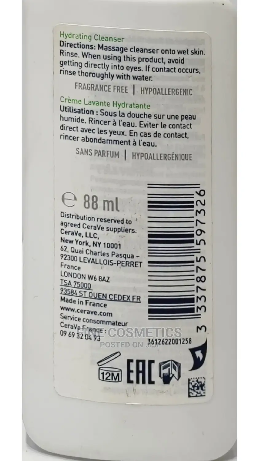 Cerave Hydrating Cleanser and Foaming Gel Moussant Cleanser