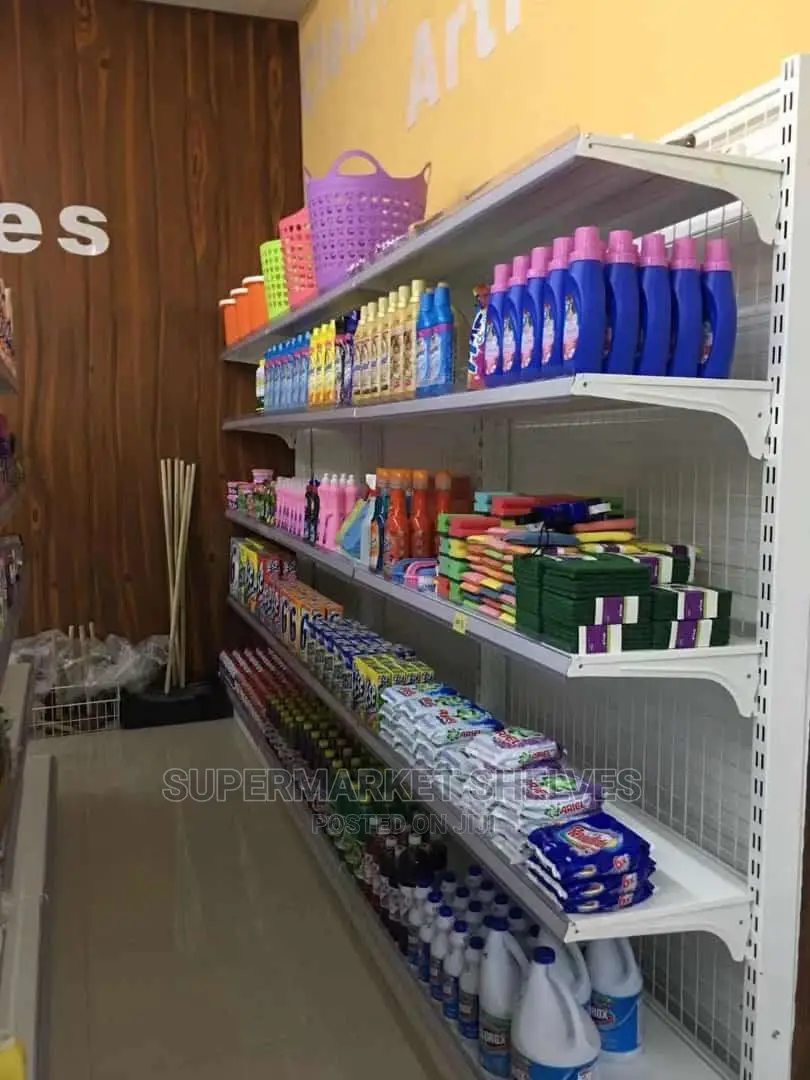 Supermarket Shelves Front Gondolas 'Double and Singles