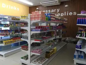 Supermarket Shelves Front Gondolas 'Double and Singles
