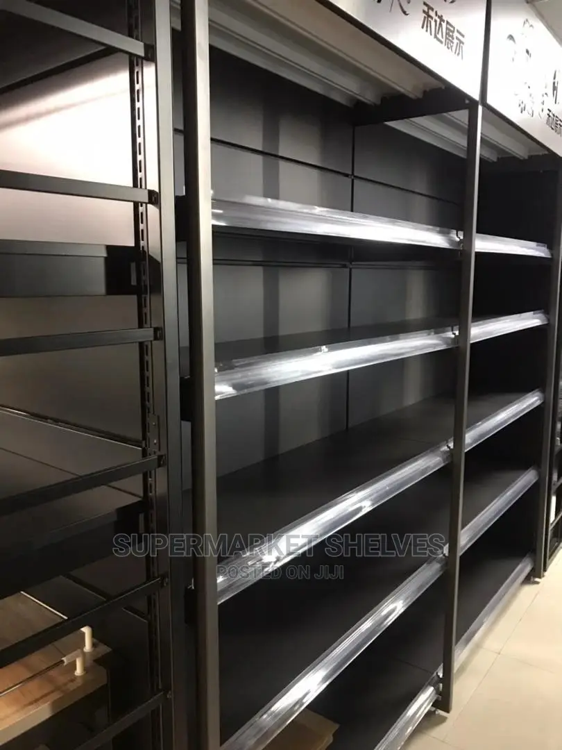 Supermarket Shelves in Black Colour at 1.5m