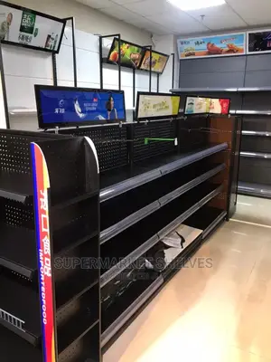 Supermarket Shelves in Black Colour at 1.5m
