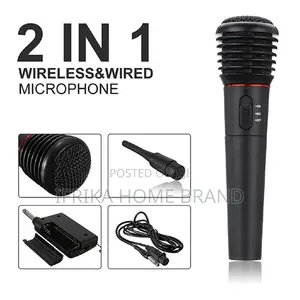 2in1 Professional Wired Wireless Handheld Microphone Mic