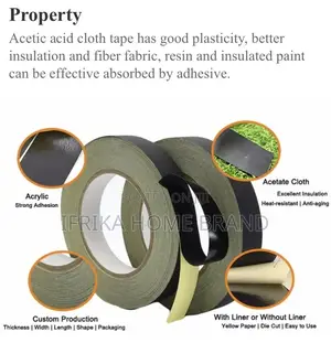 Adhesive Tape 0.22mm Thickness Acetic Acid Cloth Seal Tape