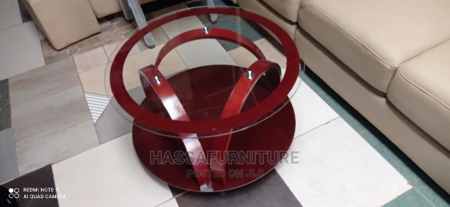 Round Shape Glass Center Table