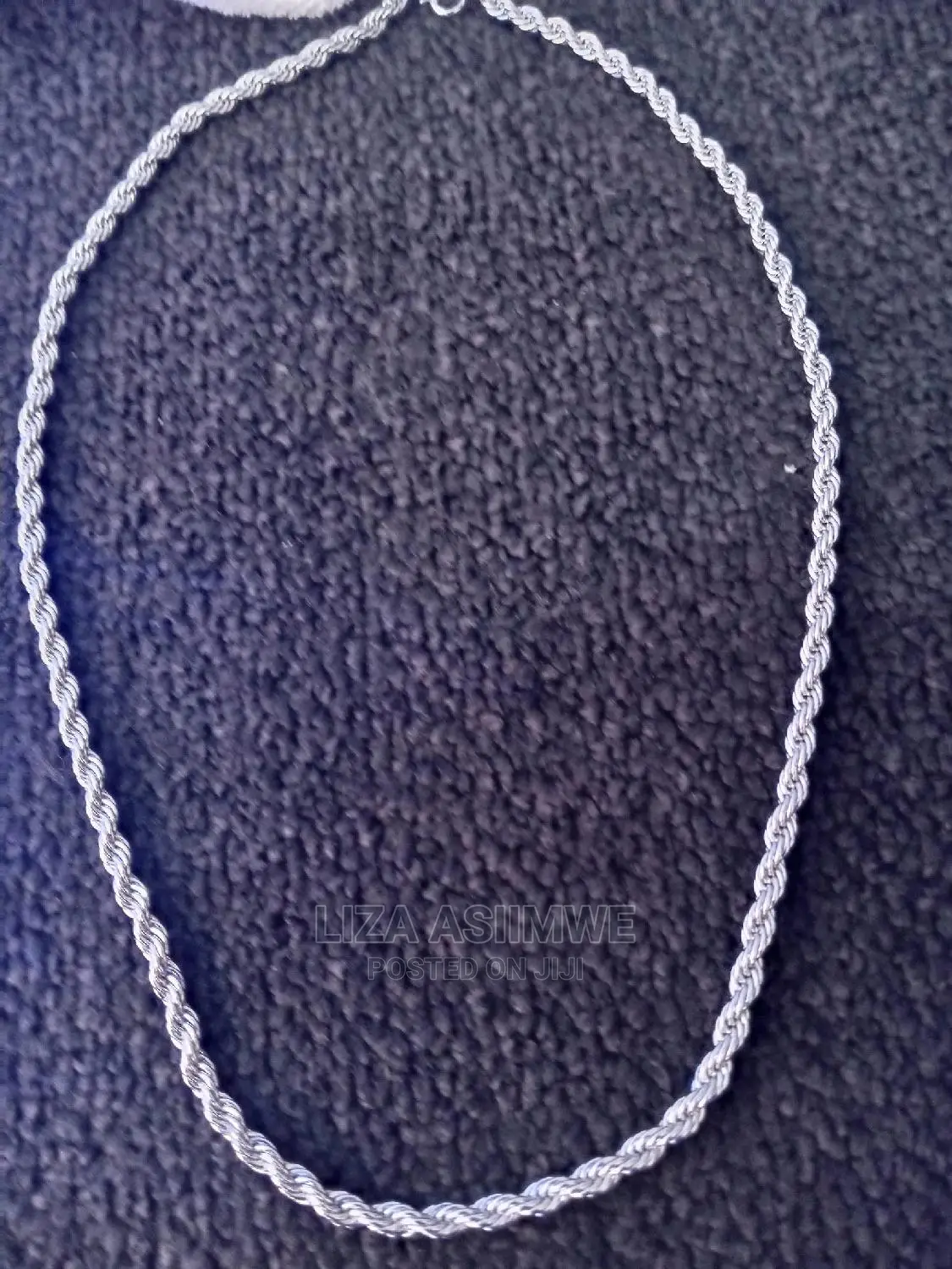 Men's Quality Silve Rope Necklaces Available